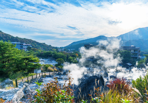 雲仙温泉街へ